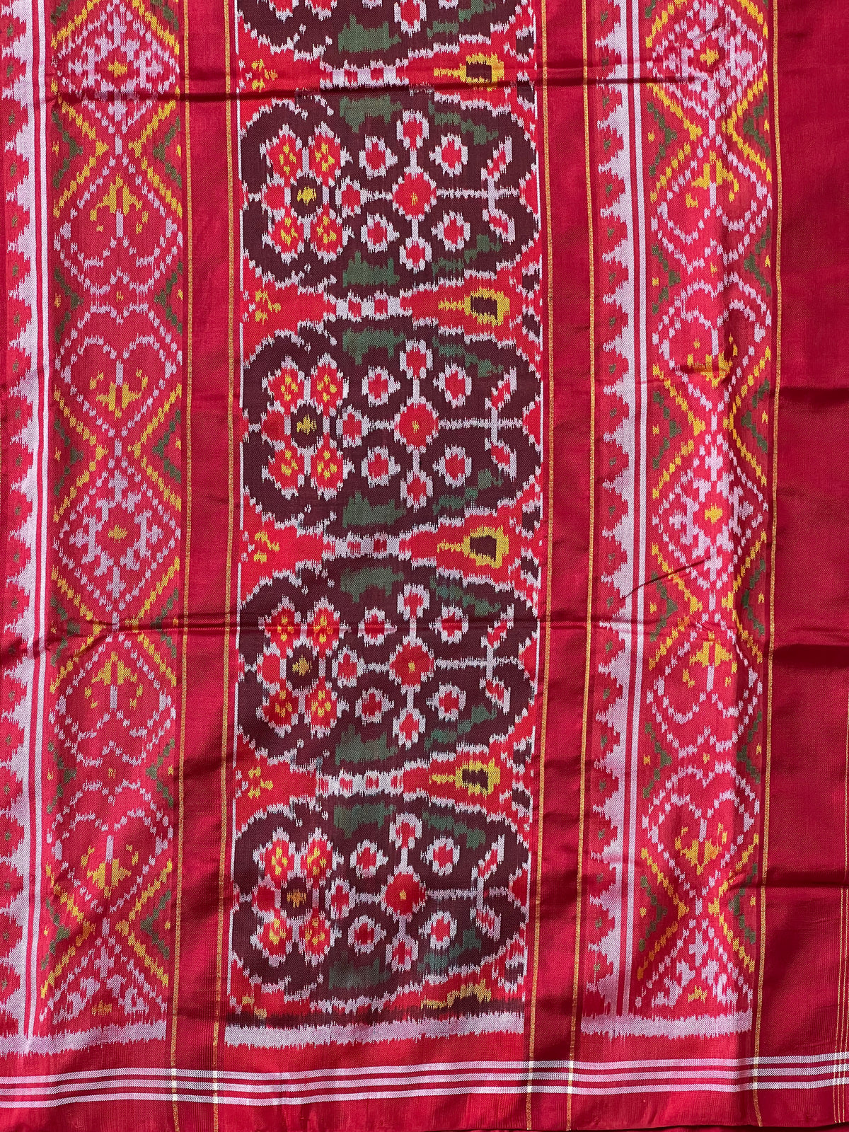 Fusion Traditional Design Handwoven Patola Silk Saree