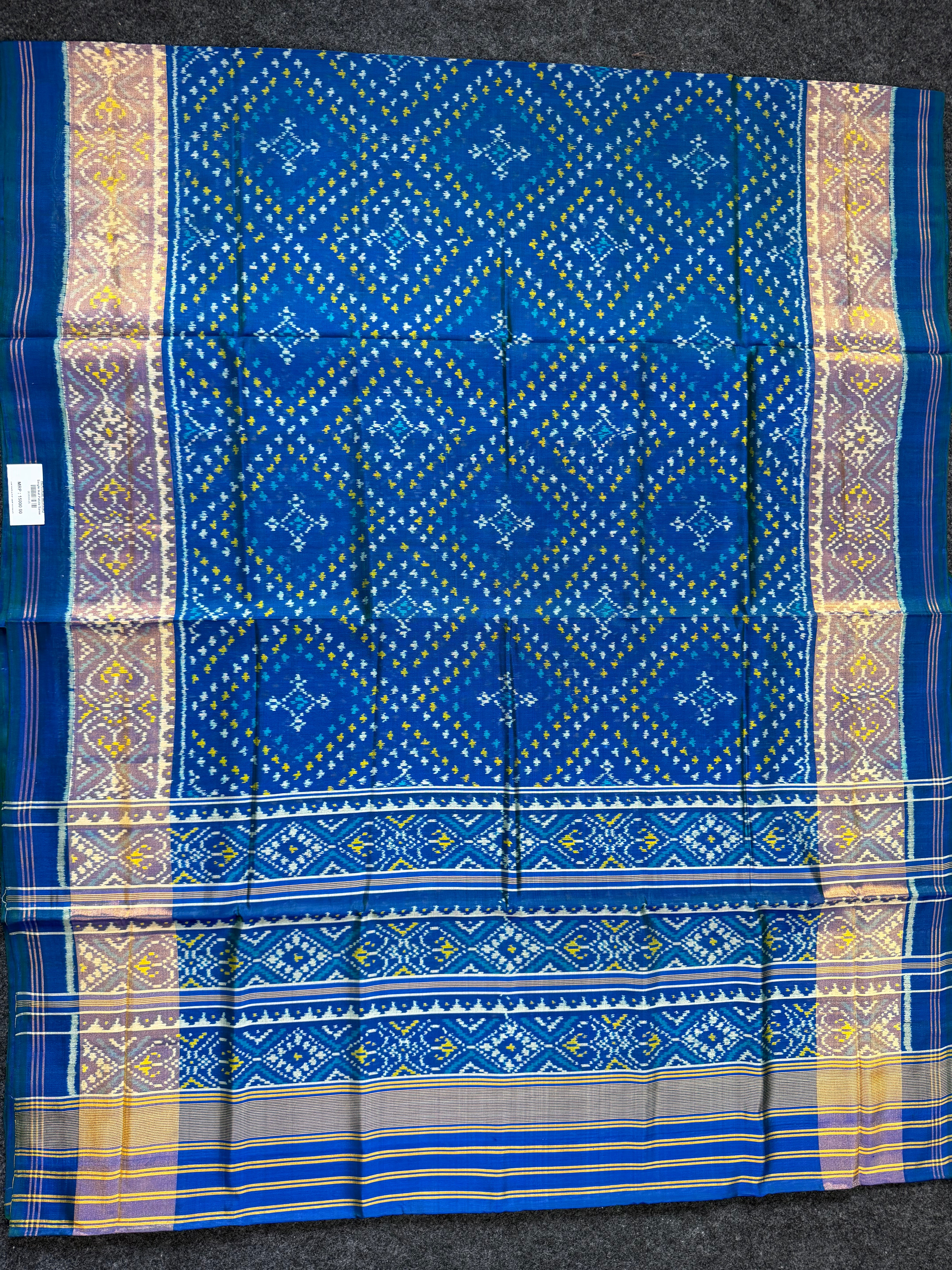 Small Butti Design Handwoven Patola Silk Saree Secondary image