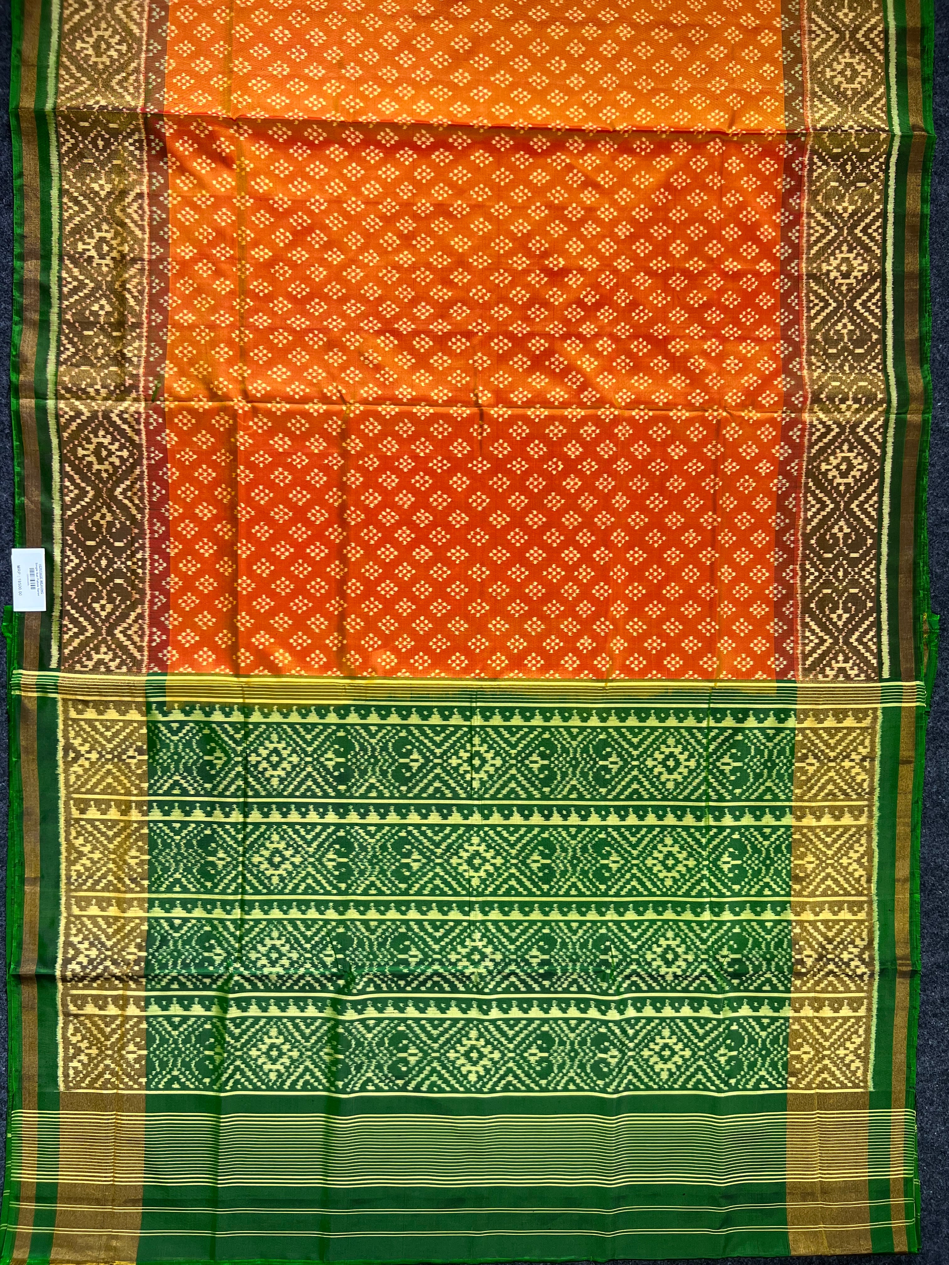 Bandhni Design Handwoven Patola Silk Saree