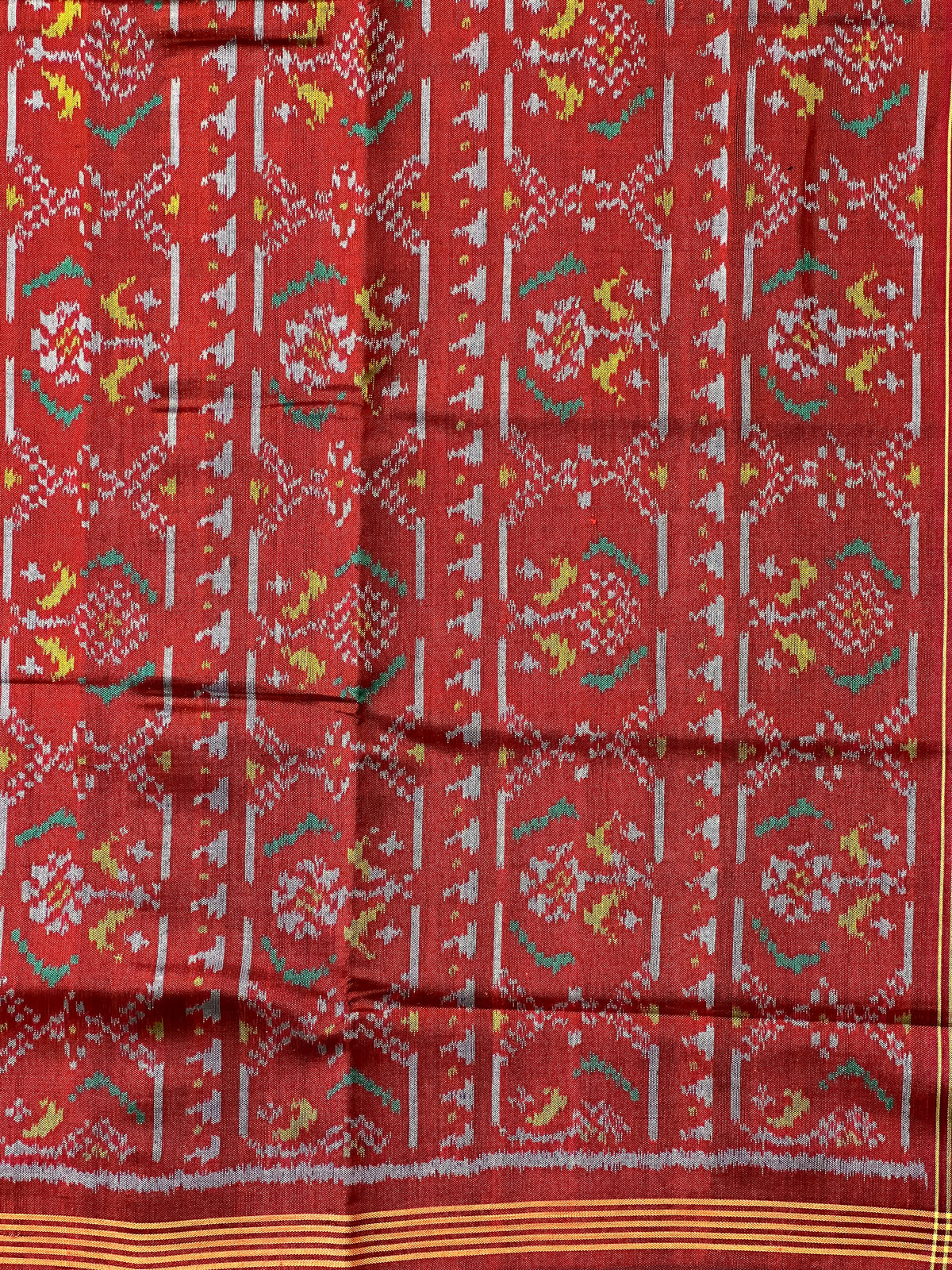 Fusion Design Black Handwoven Patola Silk Saree