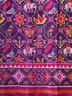 Narikunj Traditional Design Handwoven Patola Silk Saree