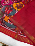 New Design Motifs Handwoven Patola Silk Saree