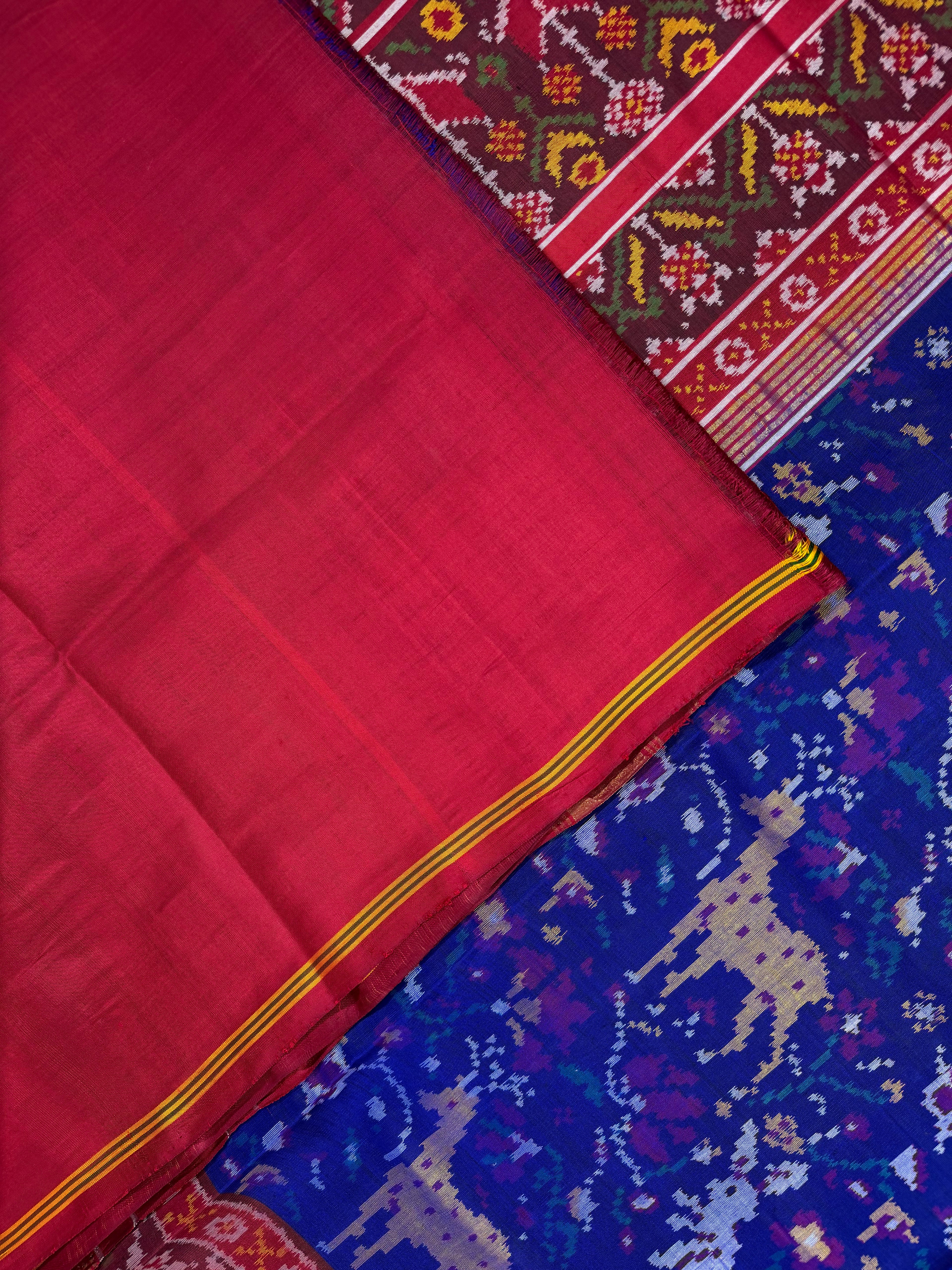 Deer Motif Exclusive Design Handwoven Patola Silk Saree