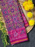 Manekchowk Traditional Design Handwoven Patola Silk Saree