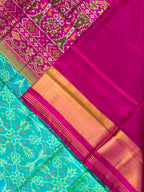 Handwoven Patola Silk Saree Chabadi Design