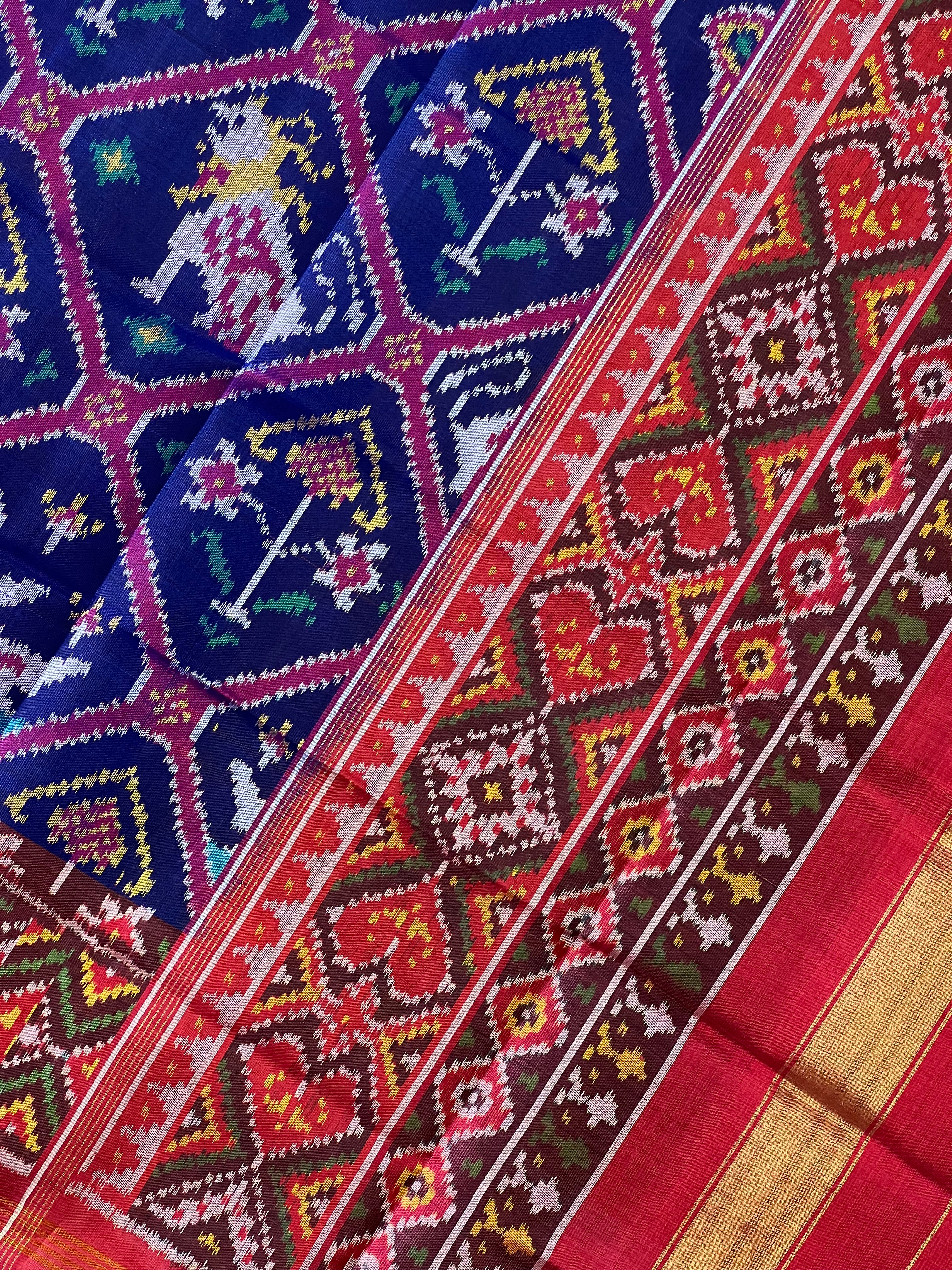 Adtala Traditional Design Handwoven Patola Dupatta Secondary image