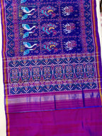 Big Motifs Design Handwoven Patola Silk Saree