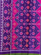 Six Motifs Design Handwoven Patola Silk Saree