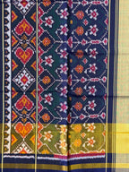 Flower Design Handwoven Patola Silk Saree