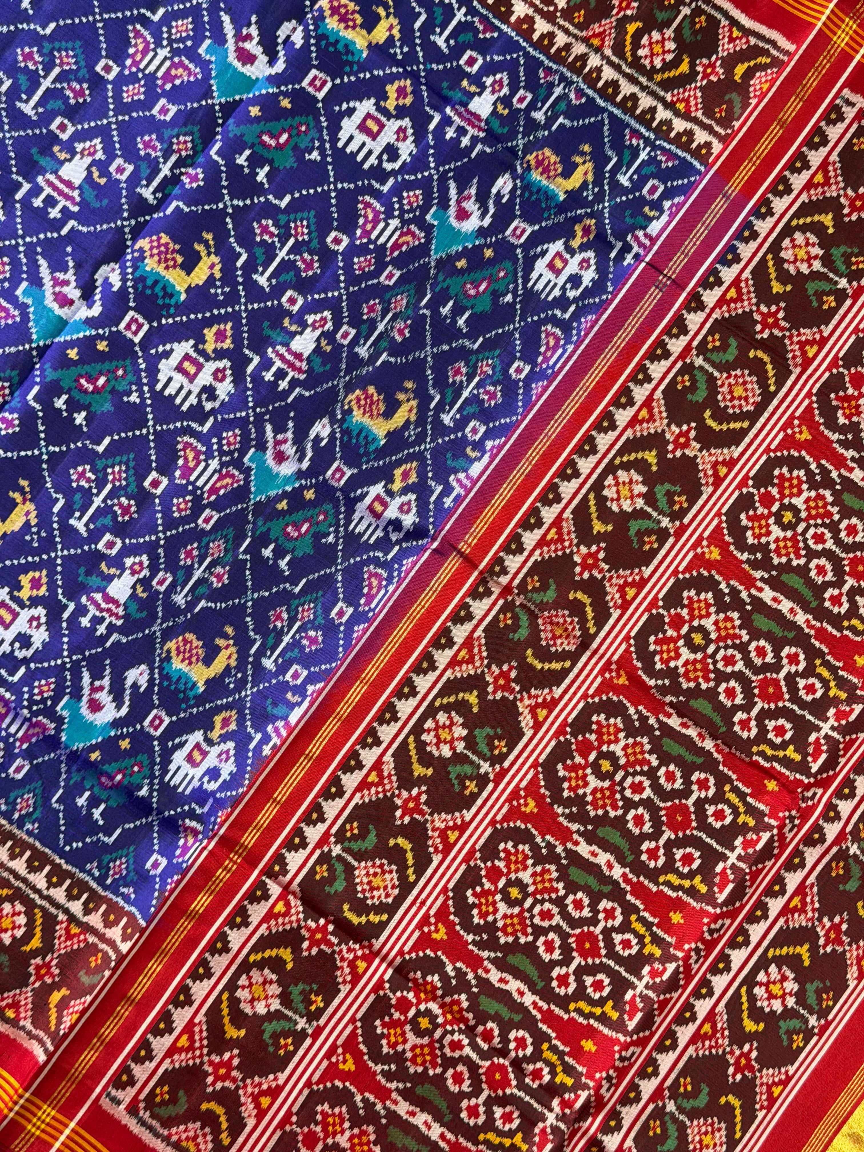 Exclusive Motif Design Handwoven Patola Silk Saree