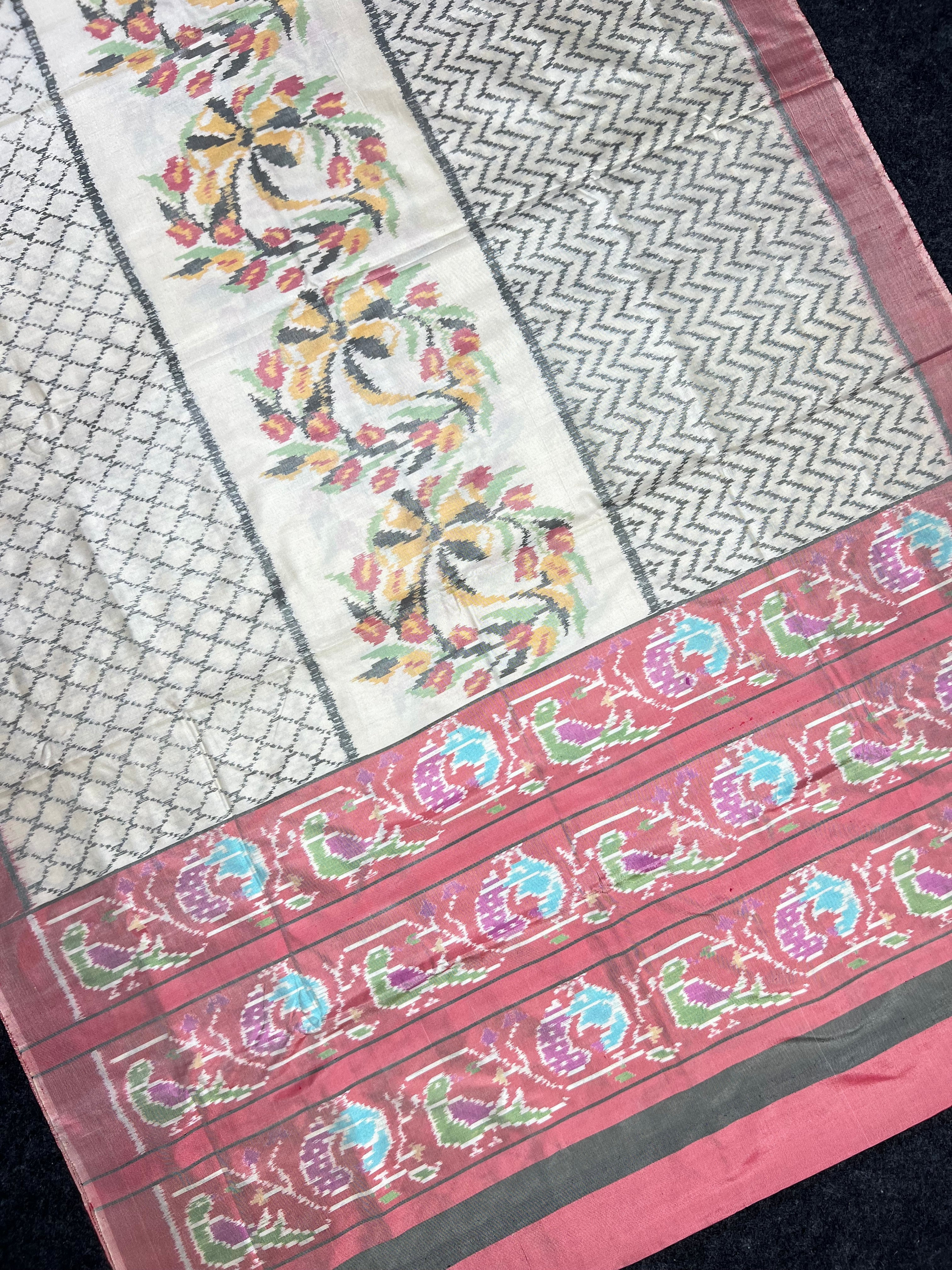 Exclusive Designer Handwoven Patola Silk Saree Secondary image