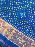 Small Butti Design Handwoven Patola Silk Saree