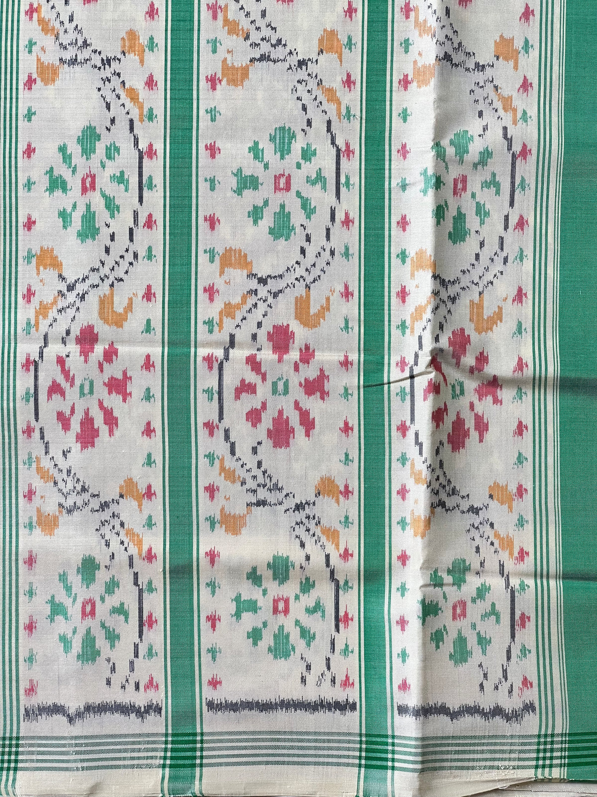 Navratna Traditional Design Handwoven Patola Silk Saree