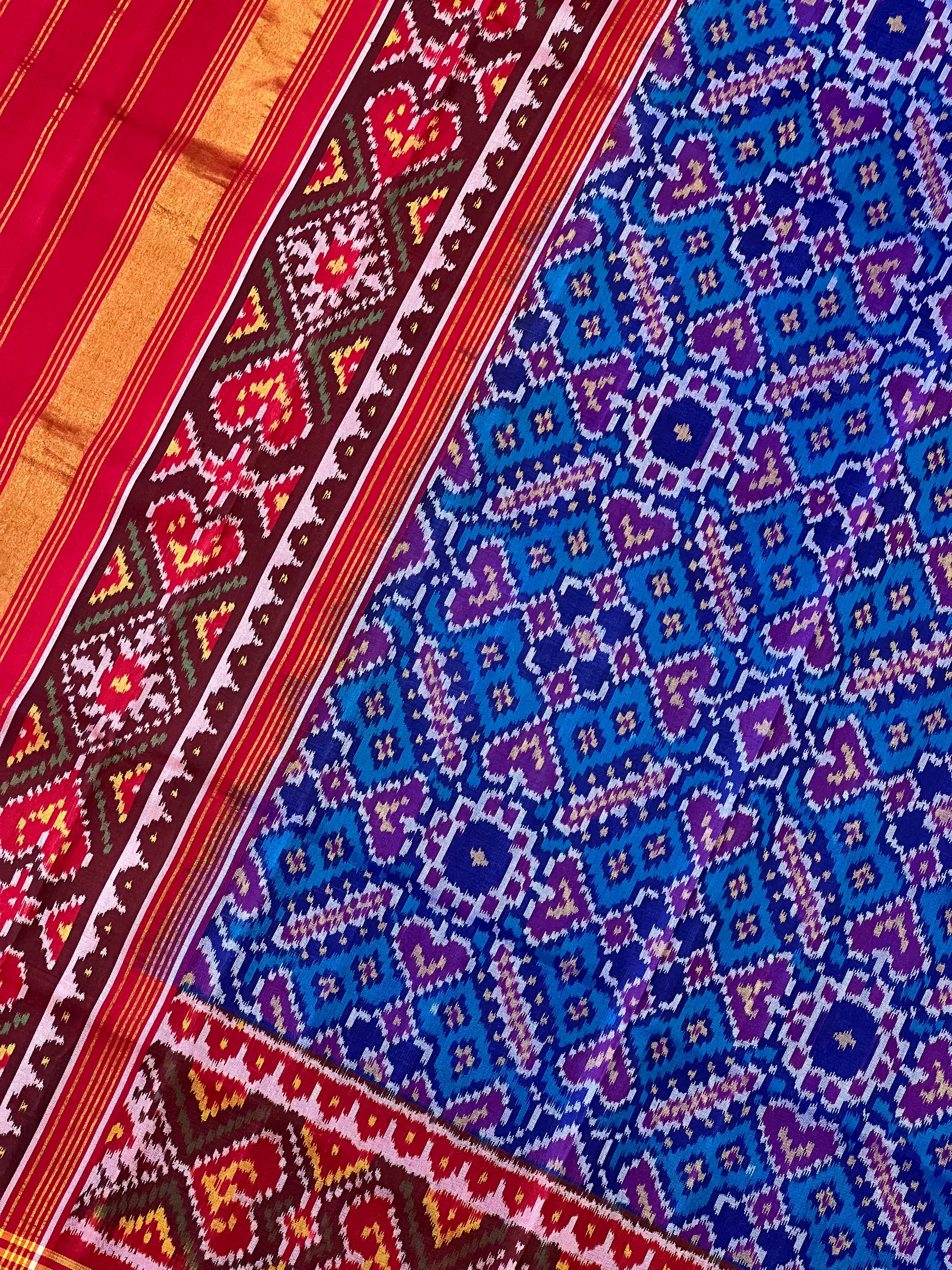 Manekchowk Traditional Design Handwoven Patola Dupatta