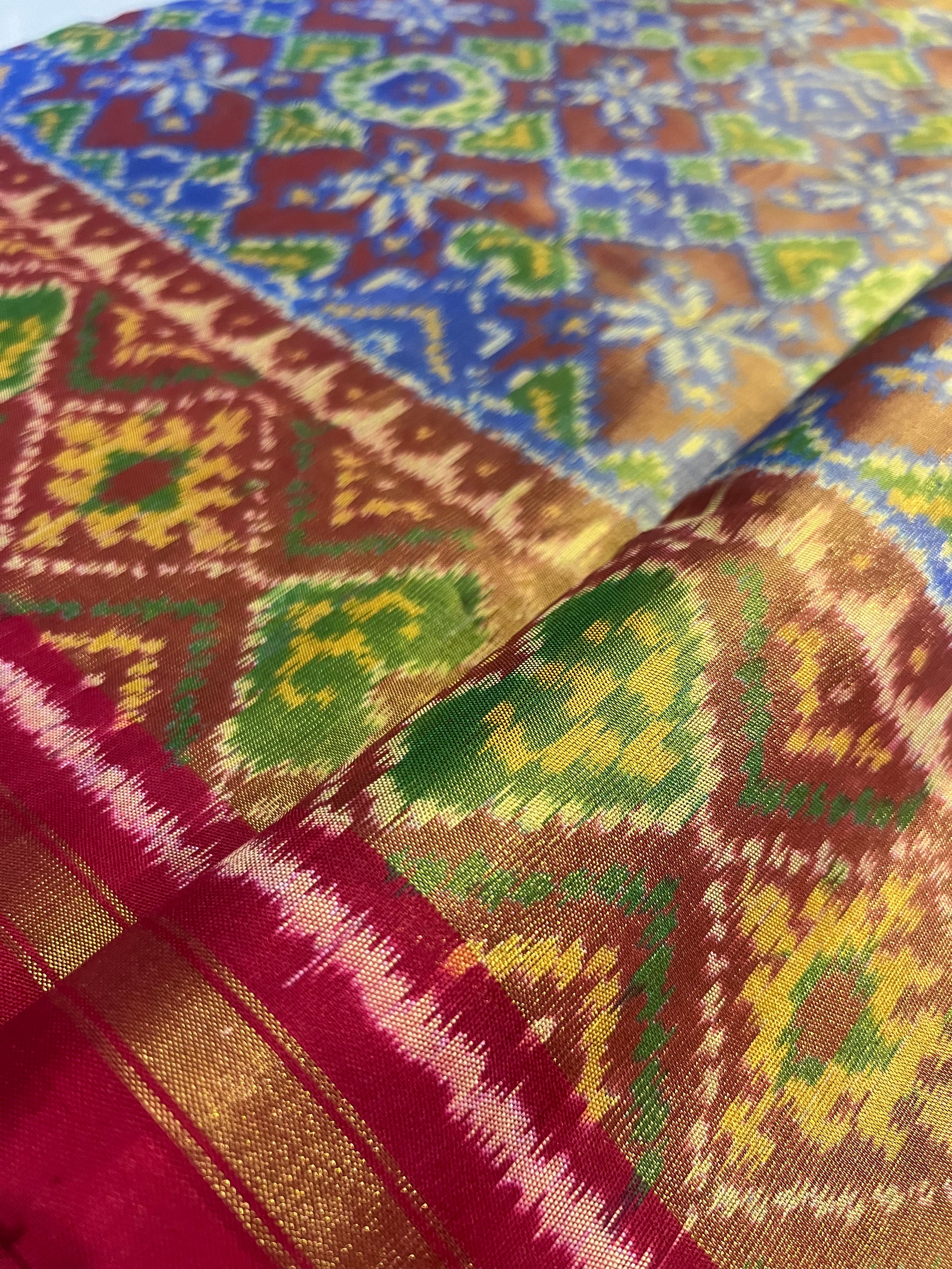 Tissue Double Zari Patola Saree