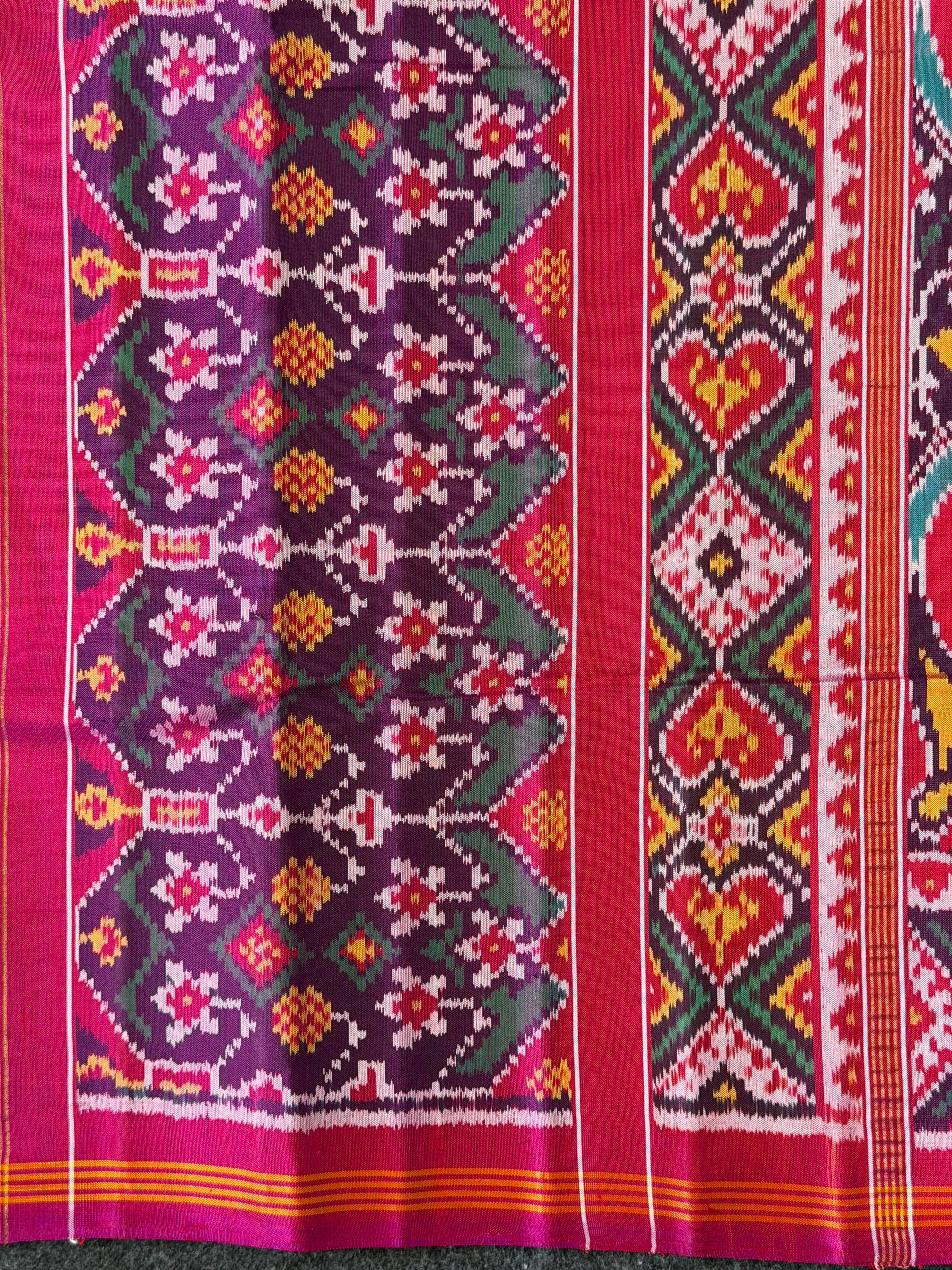 Exclusive Motif Design Handwoven Patola Silk Saree