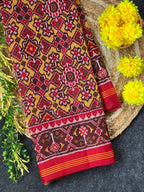 Navratna-Menekchowk Traditional Design Handwoven Patola Silk Saree