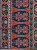 Narikunj Black Traditional Design Handwoven Patola Silk Saree