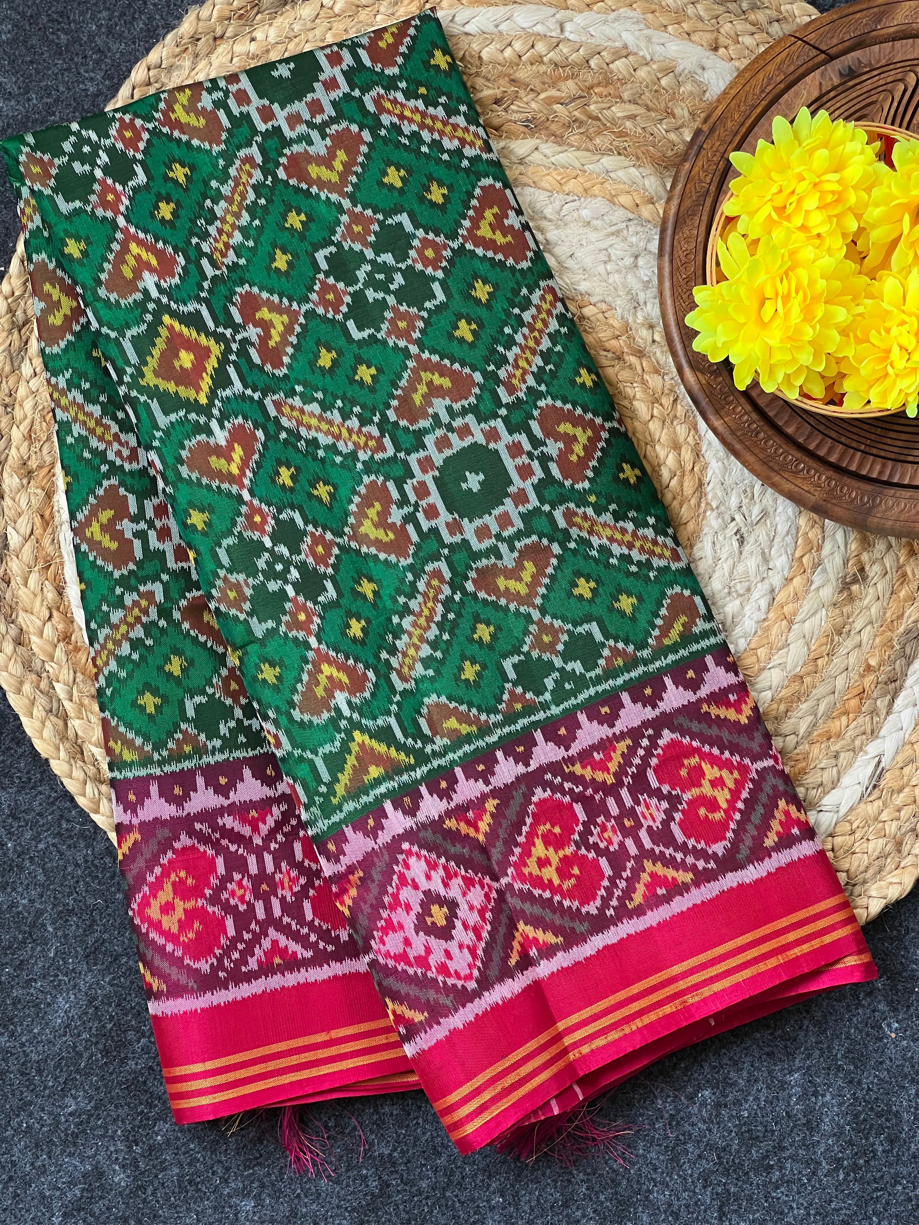 Manekchowk Traditional Design Handwoven Patola Dupatta