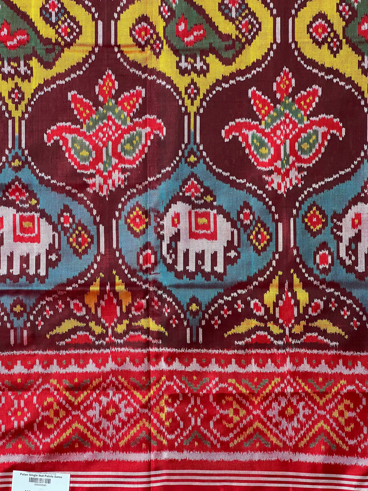 Motif Exclusive Design Handwoven Patola Silk Saree