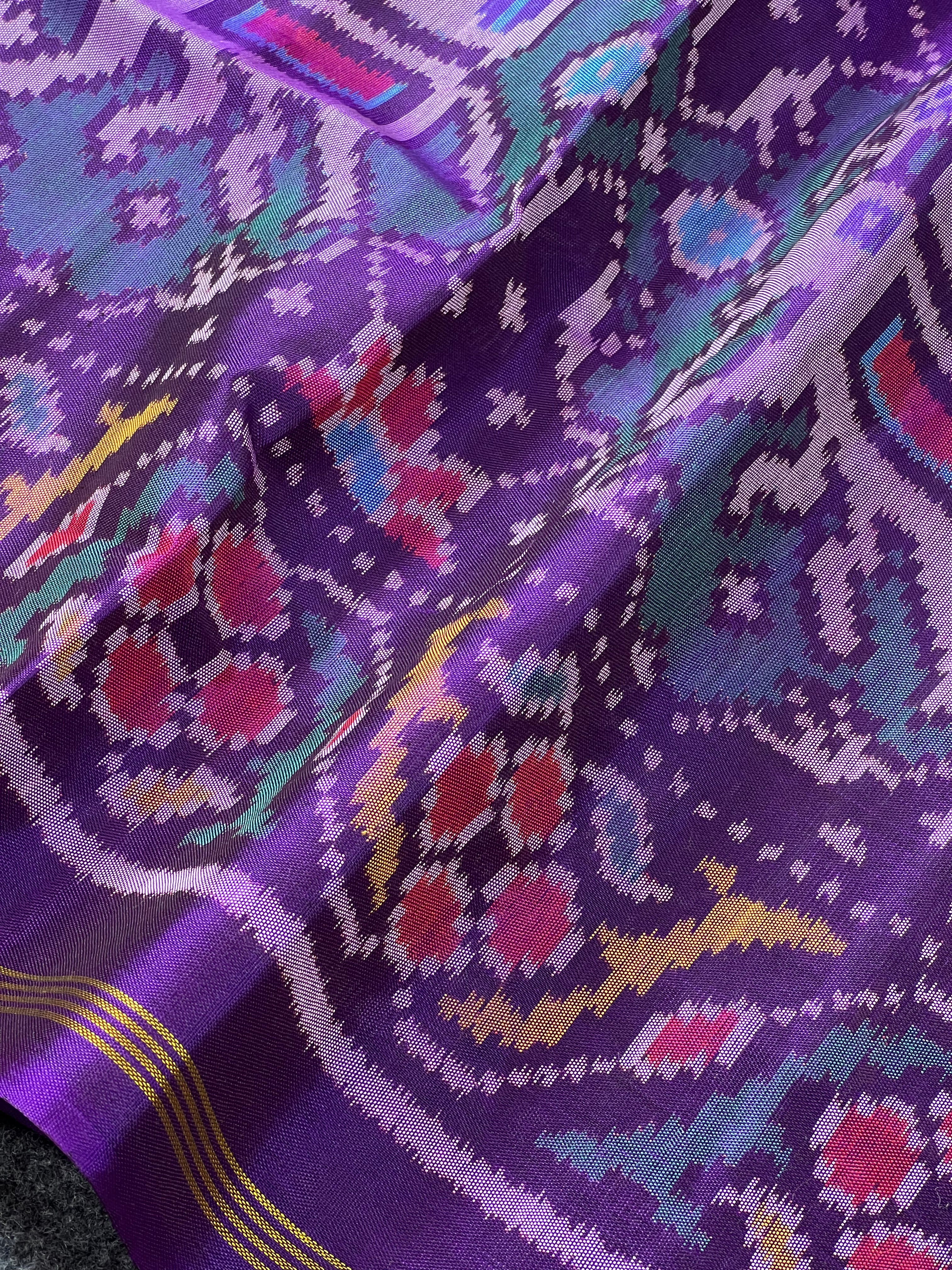 Exclusive Big Motif Design Handwoven Patola Dupatta