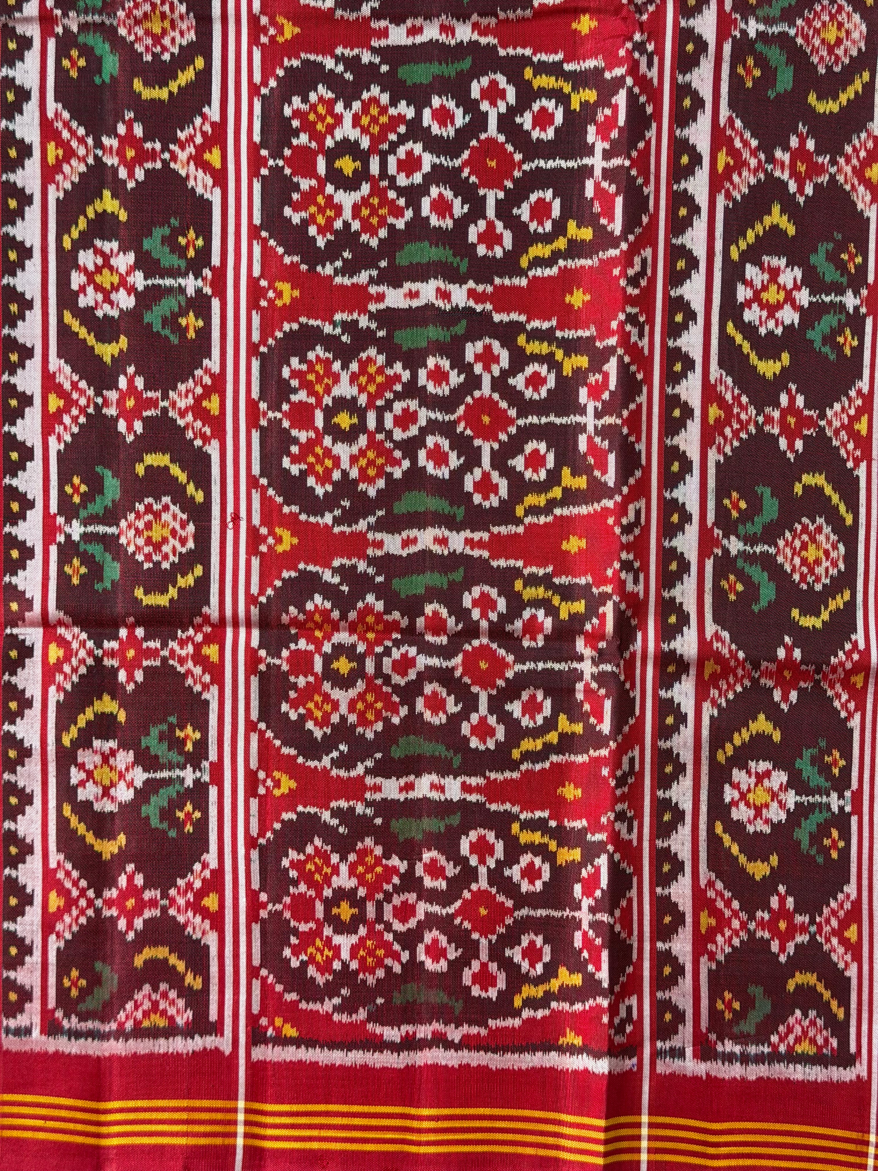 Exclusive Motif Design Handwoven Patola Silk Saree