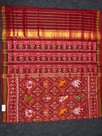 Handwoven Patola Silk Saree Adtala Design
