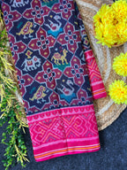 Small Motif Design Handwoven Patola Silk Saree