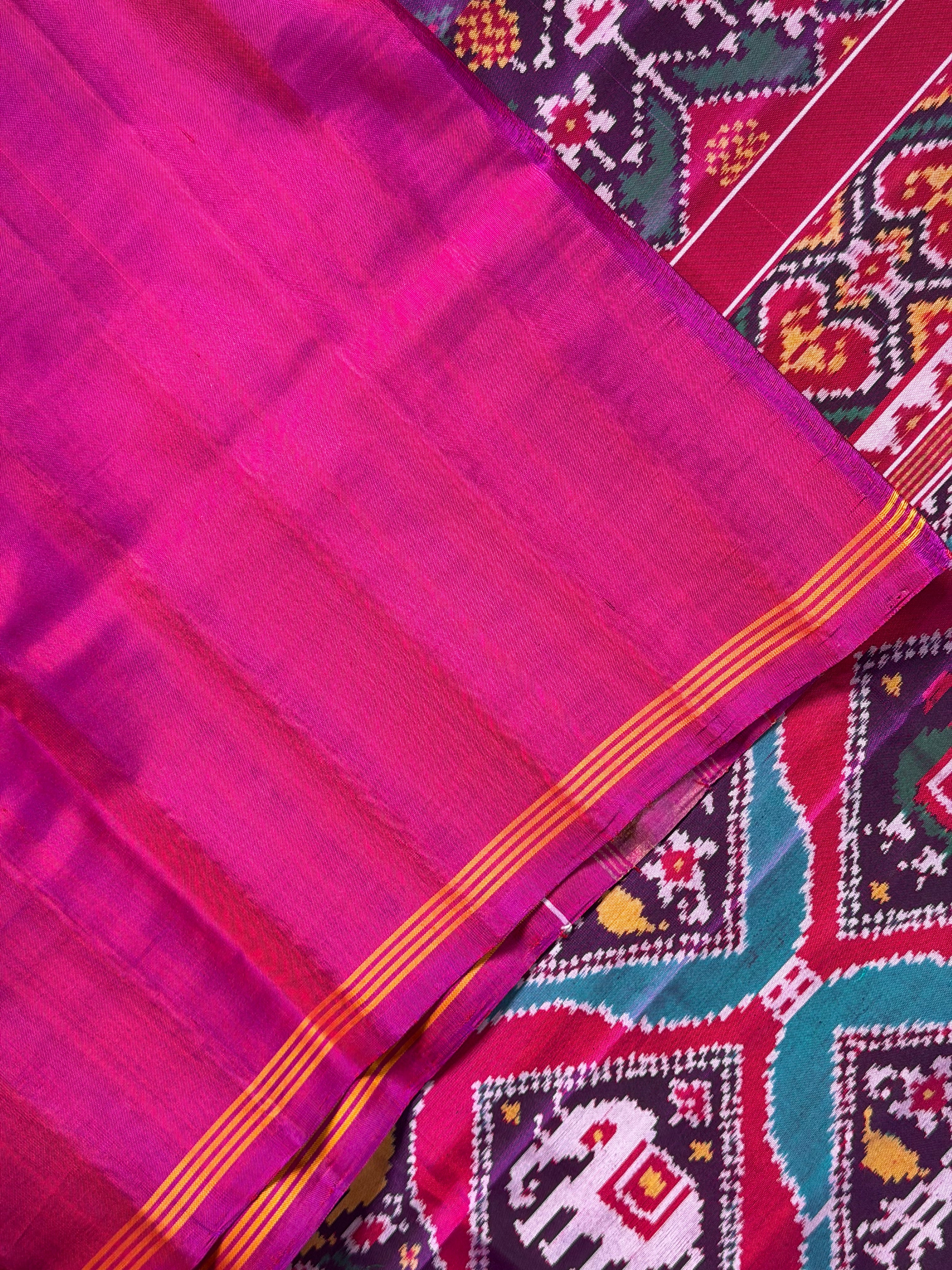 Exclusive Motif Design Handwoven Patola Silk Saree
