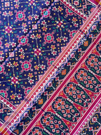 Navratna Traditional Design Handwoven Patola Silk Saree