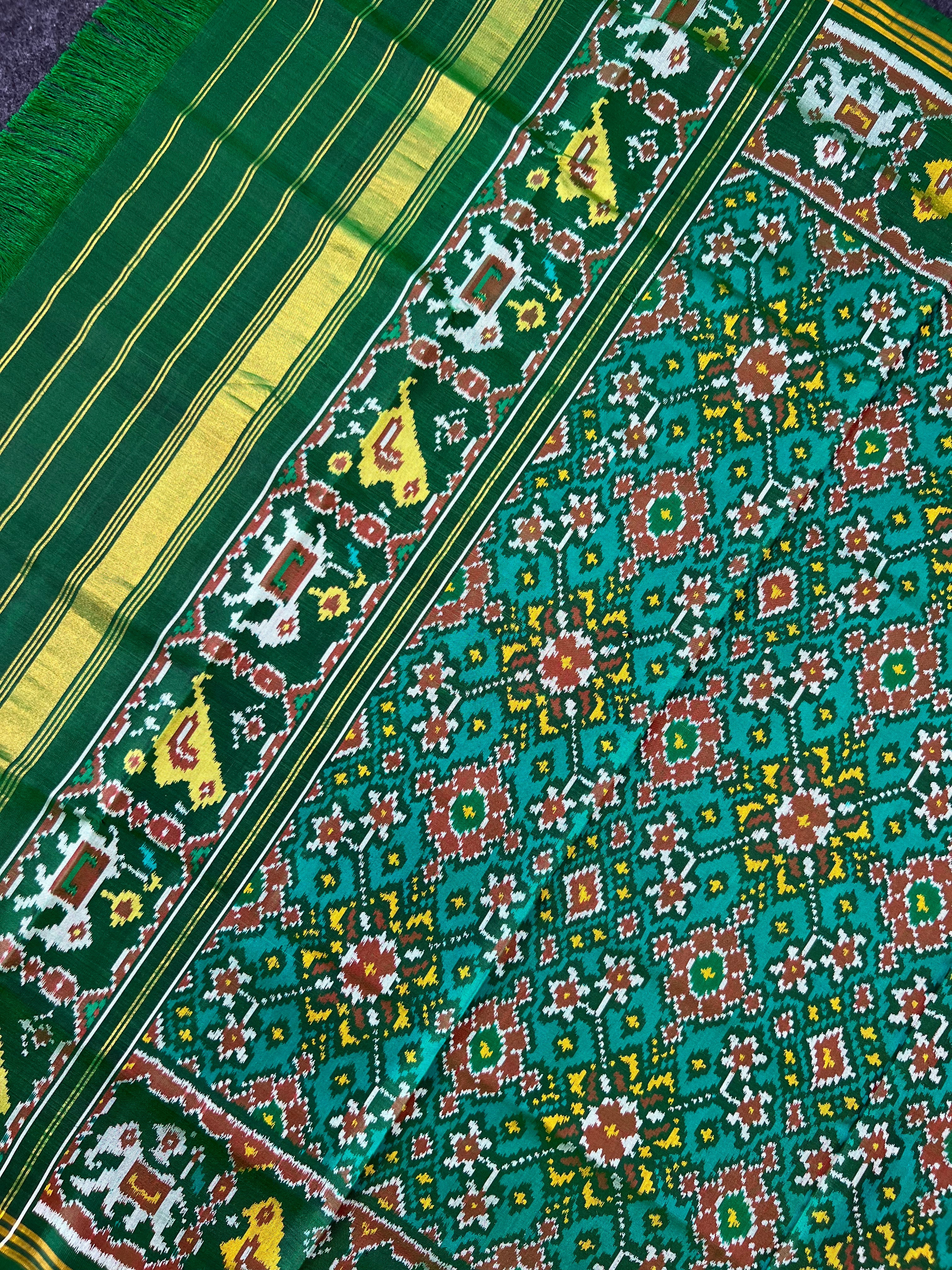 Navratna Design Handwoven Patola Dupatta