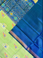 Elephant-Parrot Design Handwoven Patola Silk Saree