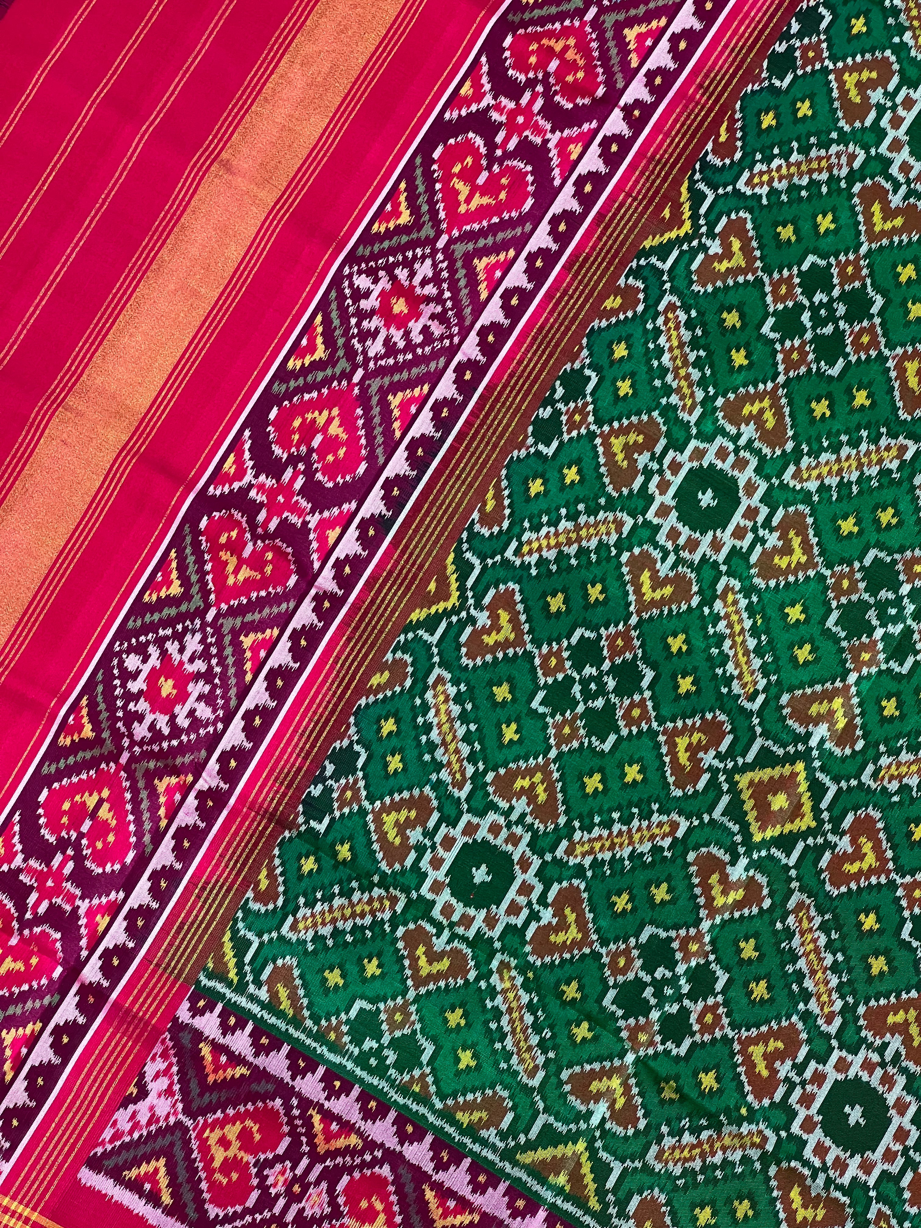 Manekchowk Traditional Design Handwoven Patola Dupatta
