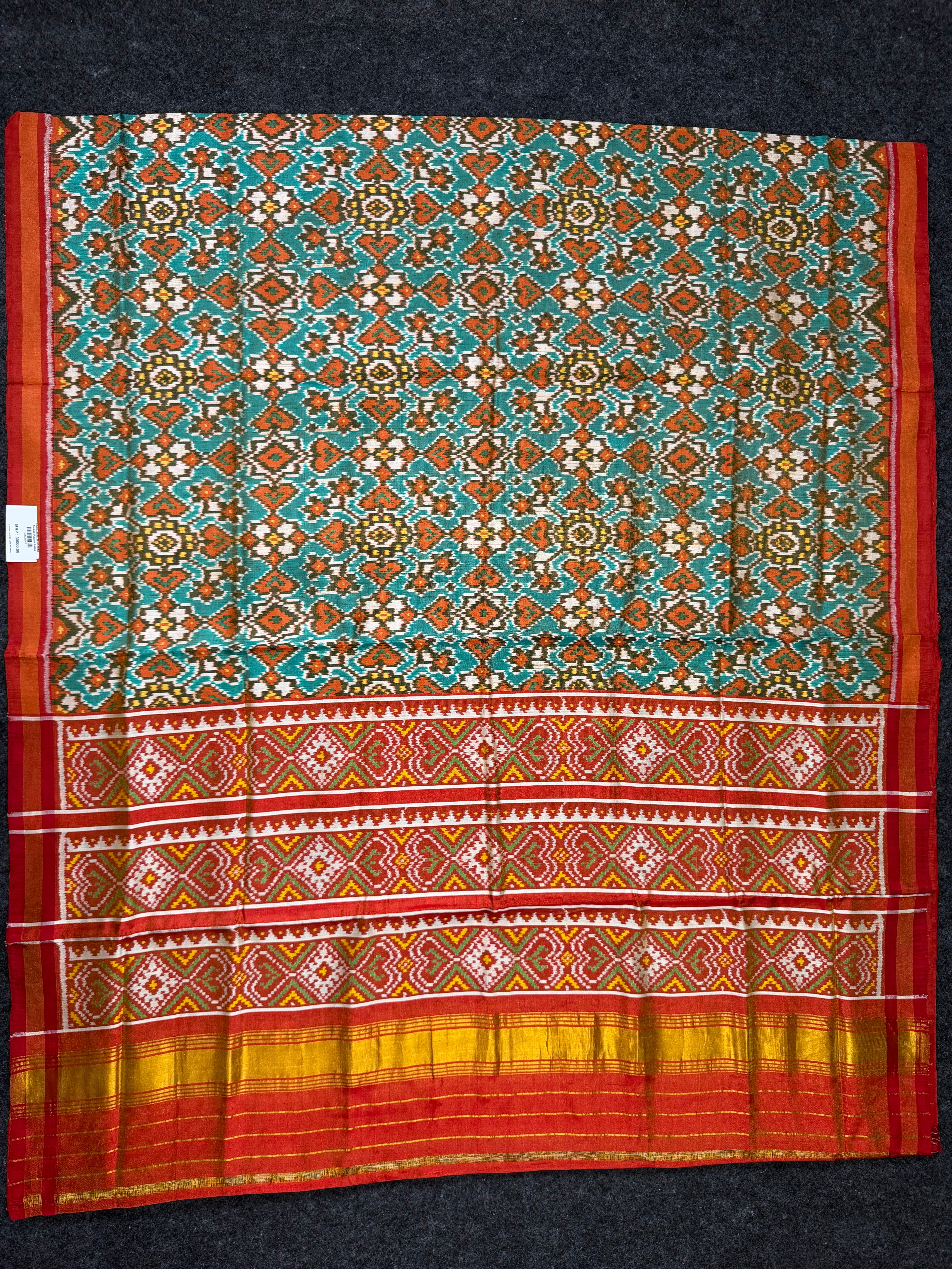 Tissue Double Zari Patola Saree Secondary image