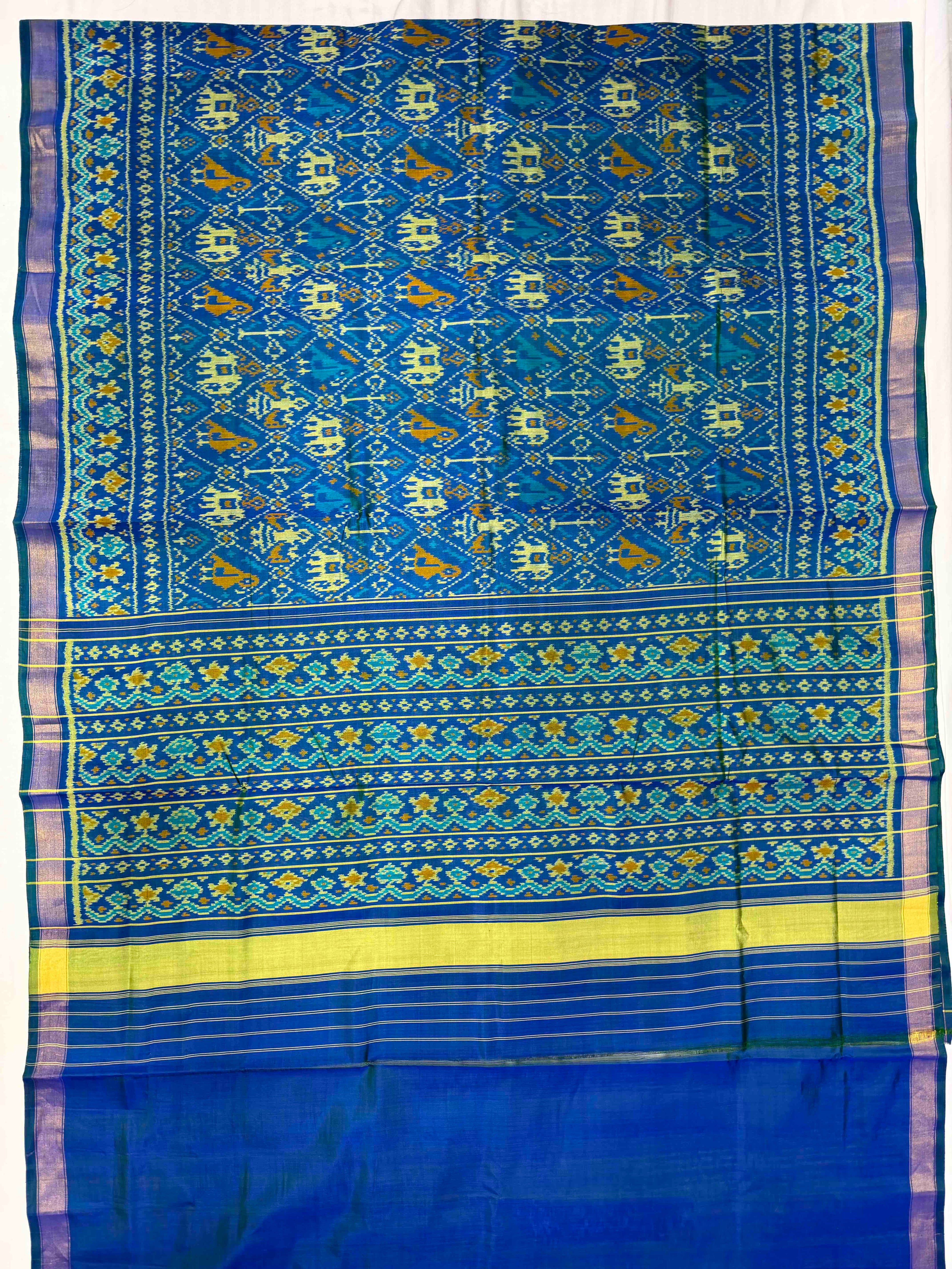 Narikunj Design Handwoven Patola Silk Saree