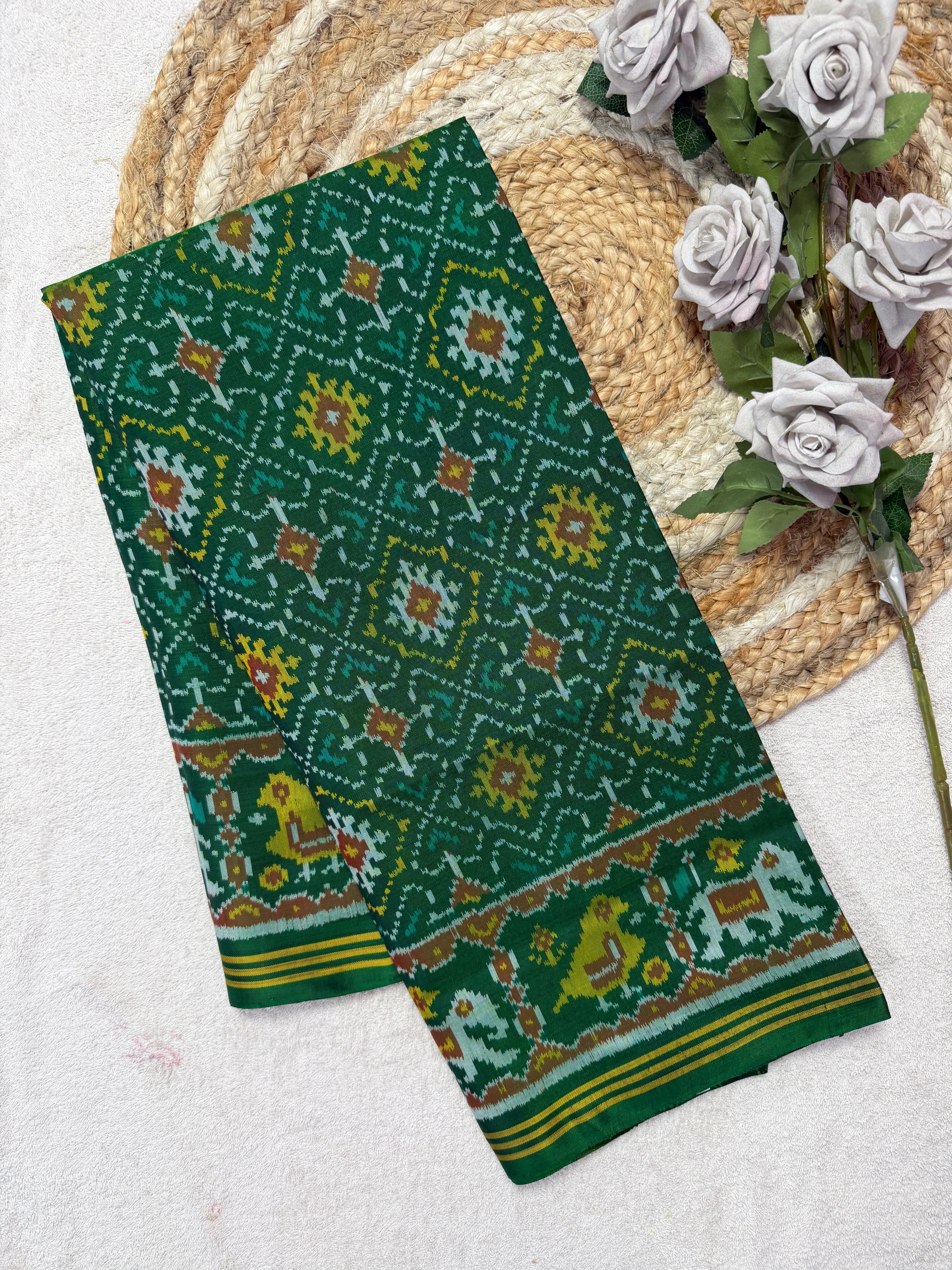 Panchanda Traditional Design Handwoven Patola Dupatta