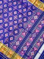 Pan-Chanda Traditional Design Handwoven Patola Silk Saree