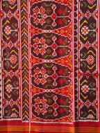Red Color Traditional Design Handwoven Patola Silk Saree