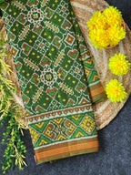 Manekchok Traditional Design Handwoven Patola Silk Saree