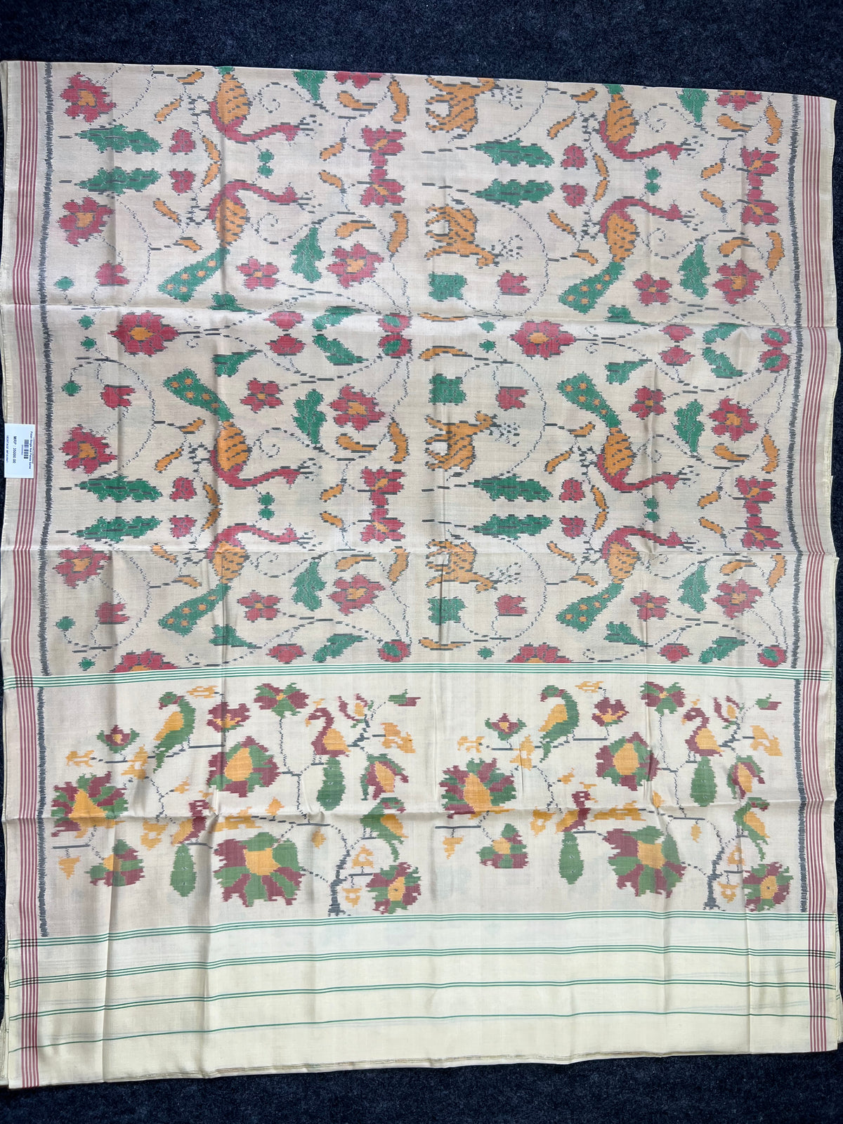 Peacock Design with Exclusive Pallu Handwoven Patola Silk Saree