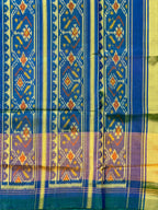 Fusion Design Handwoven Patola Silk Saree