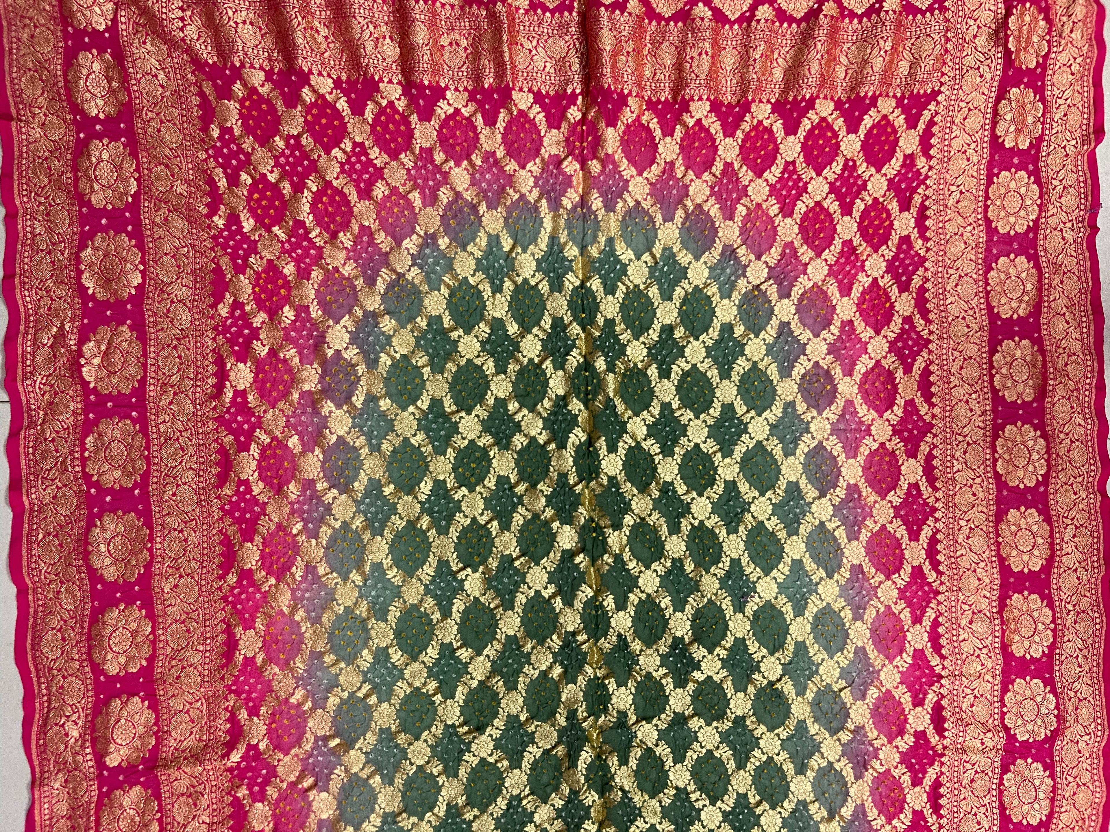 Georgette Bandhej Saree