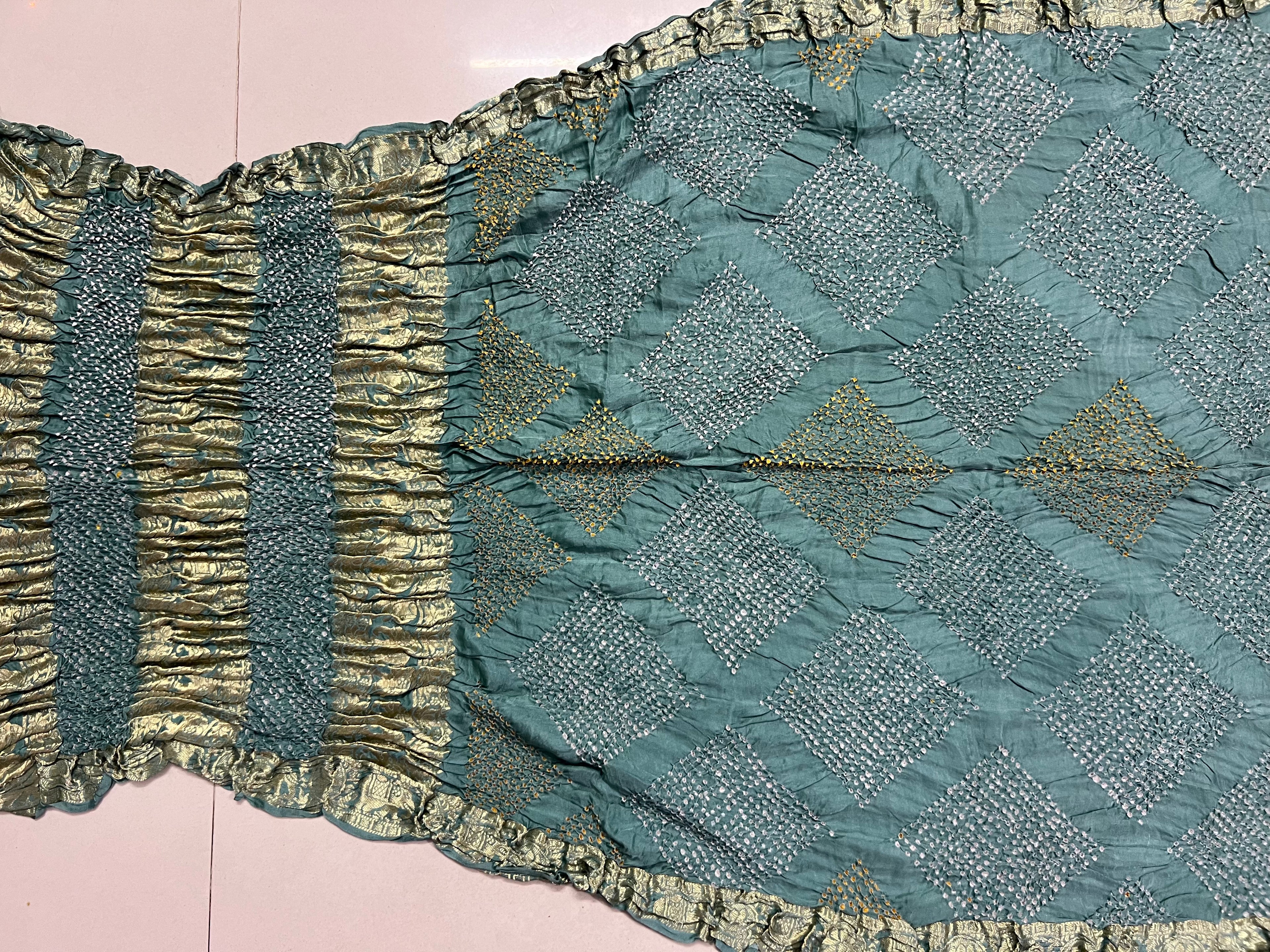 Gaji Silk Bandhej Saree