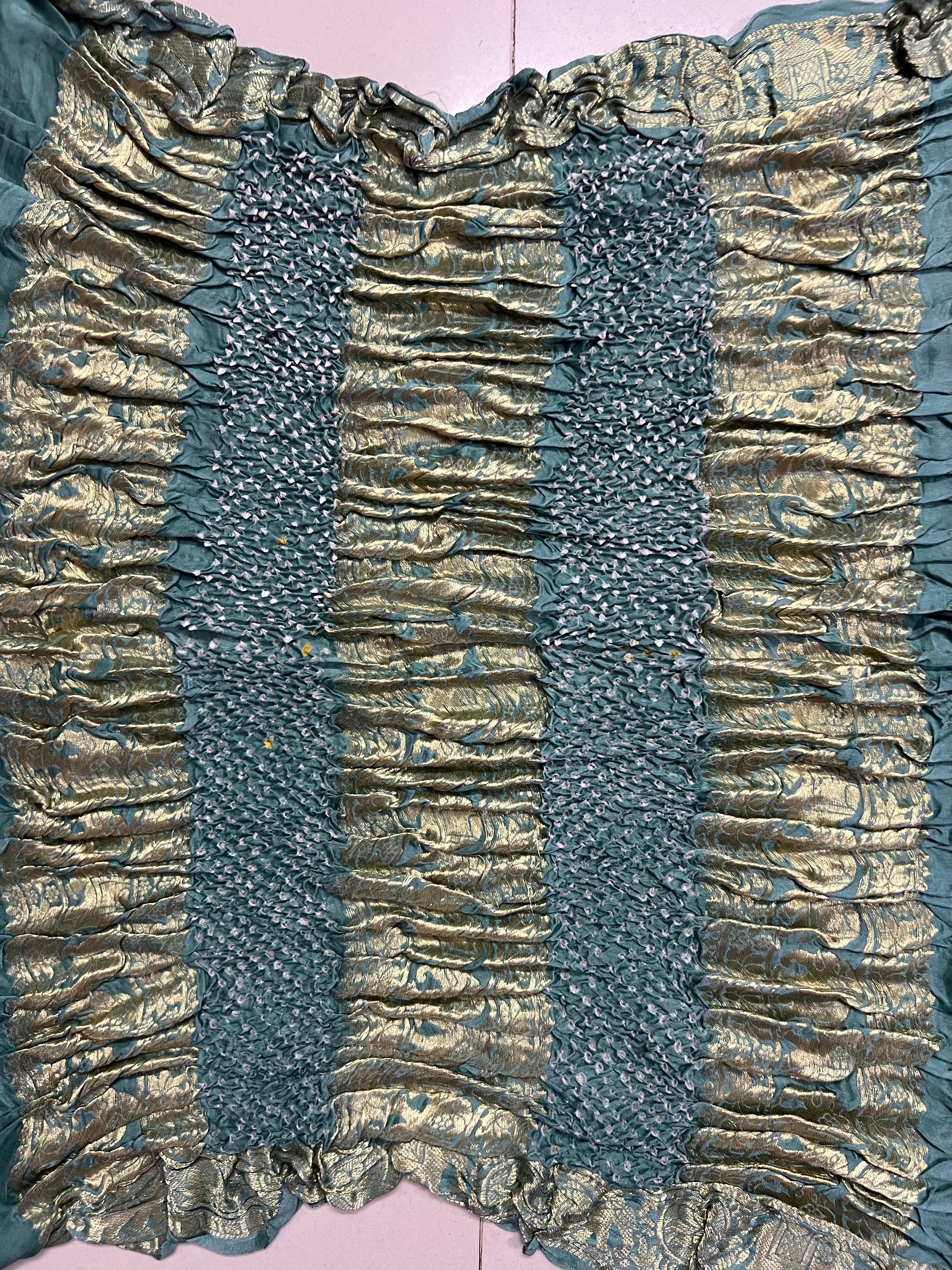 Gaji Silk Bandhej Saree
