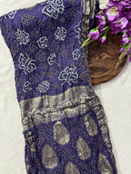 Gaji Silk Bandhej Saree