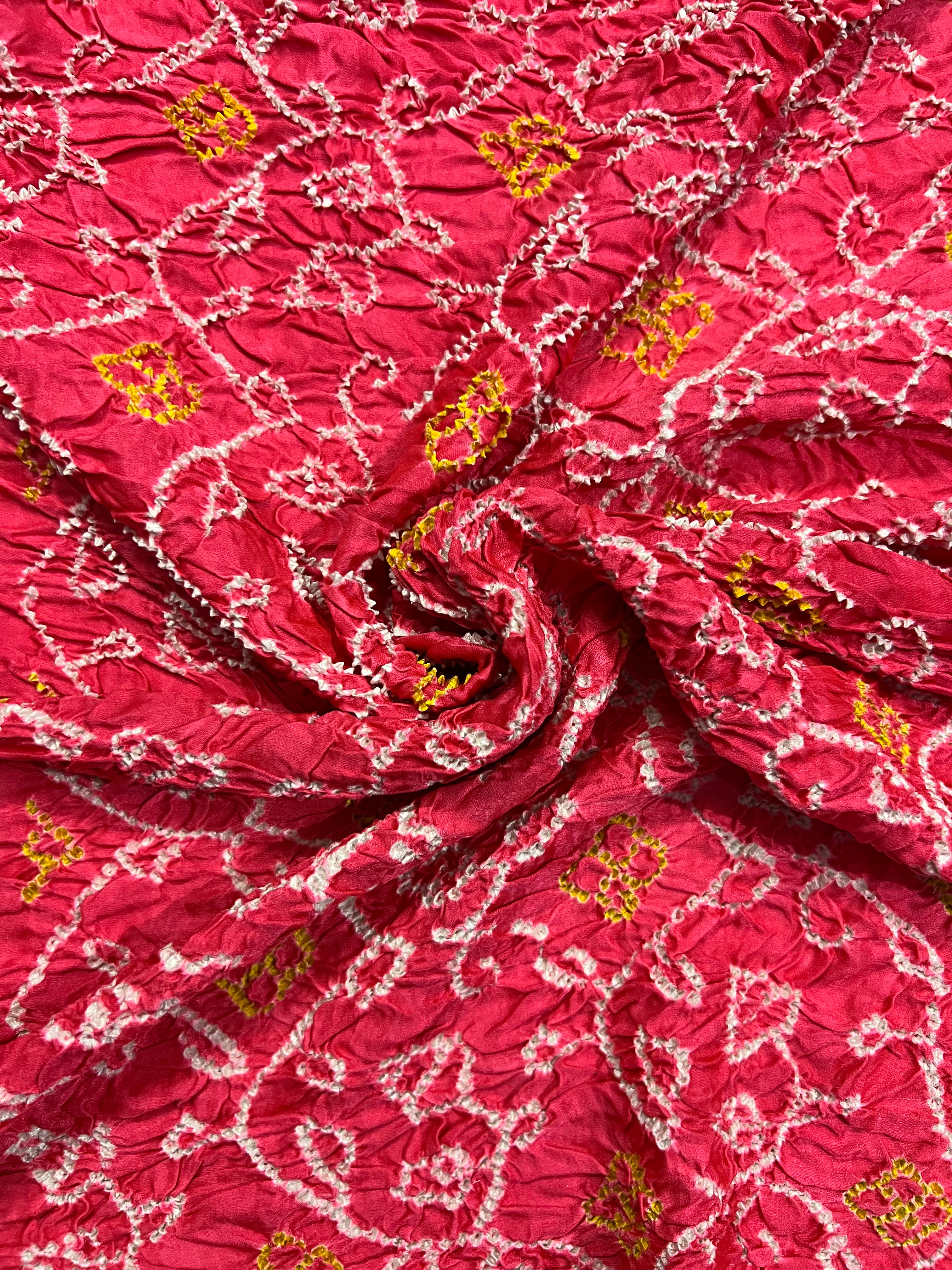 Gaji Silk Bandhej Saree