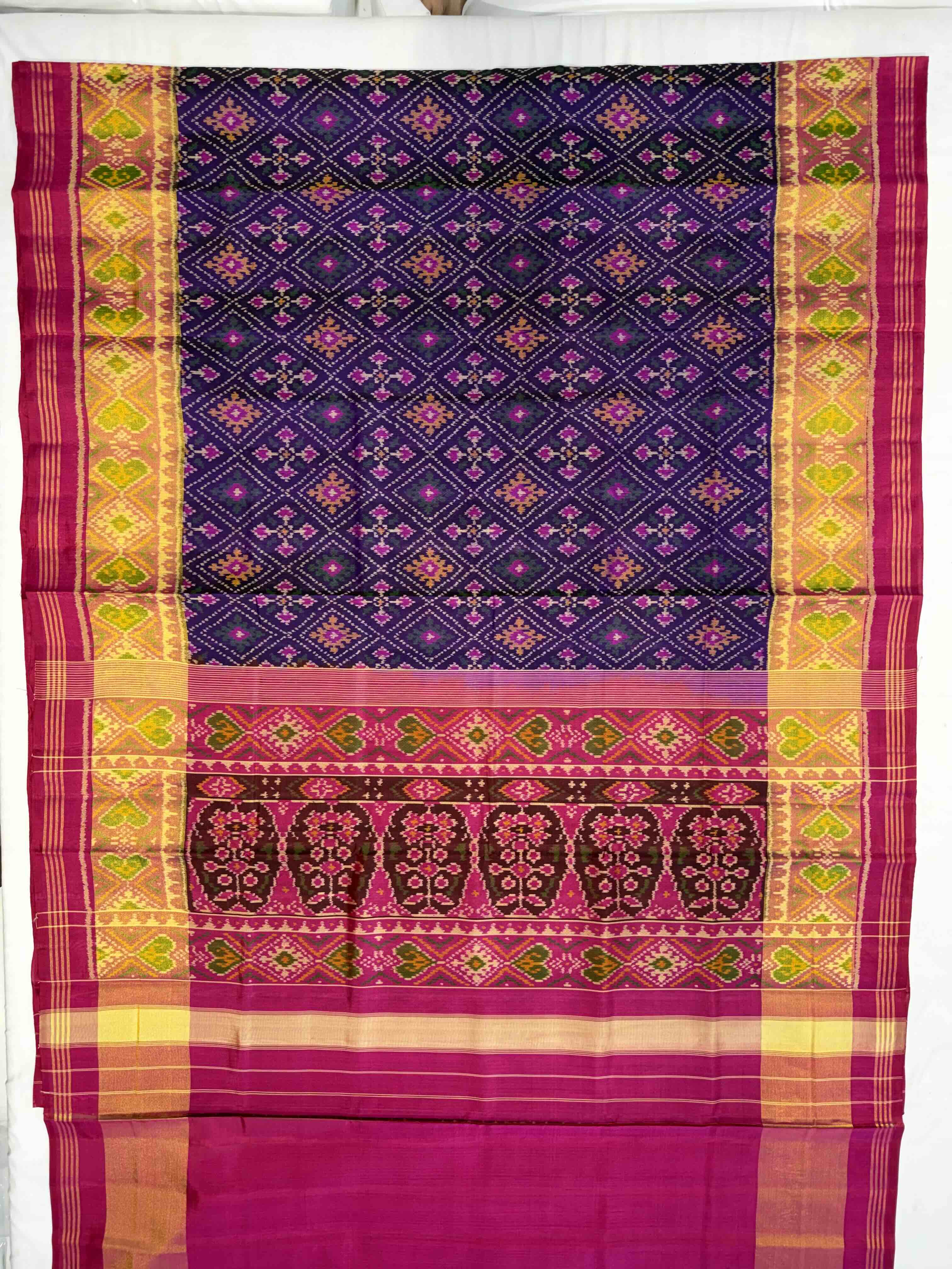 Handwoven Patola Silk Saree Secondary image