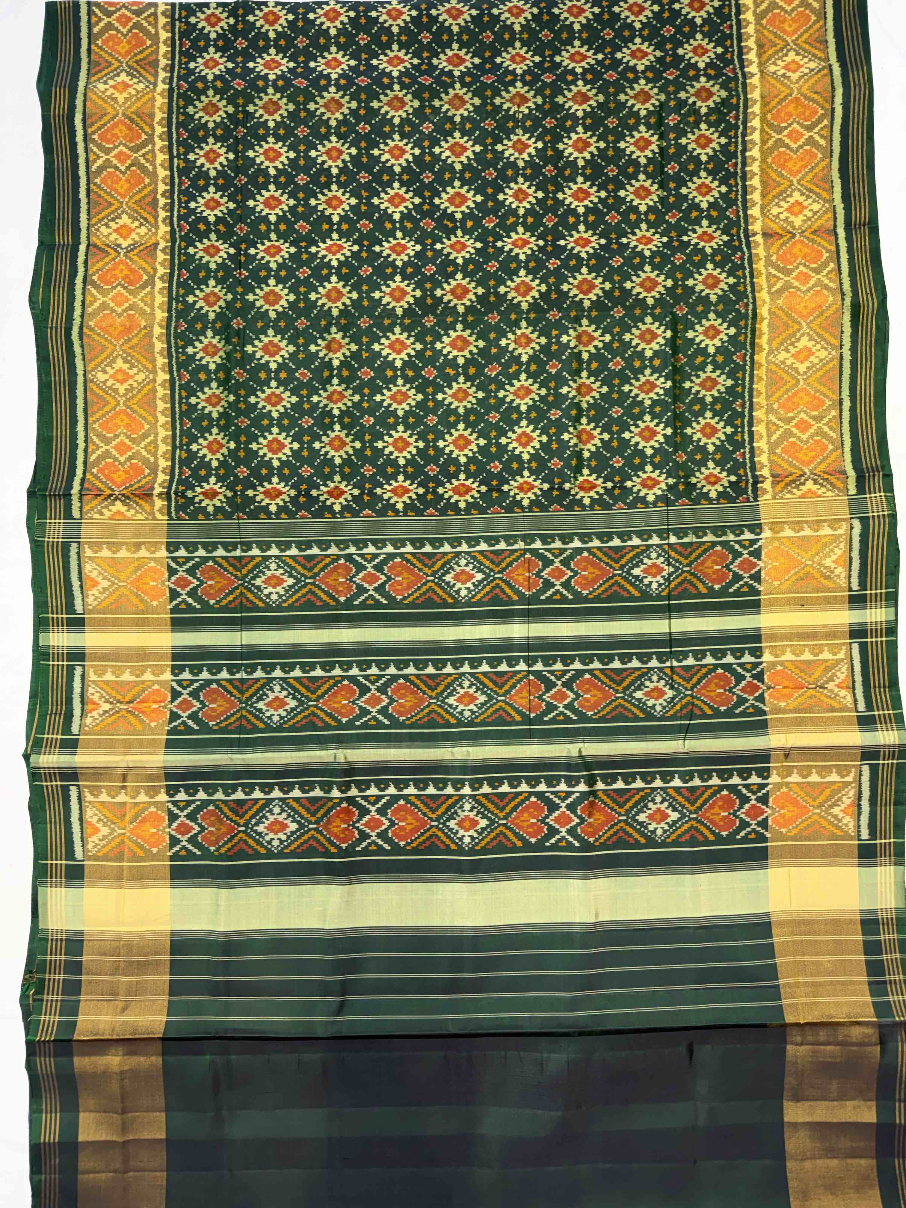 Handwoven Patola Silk Saree Secondary image